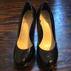 Vince Camuto black patent leather heels